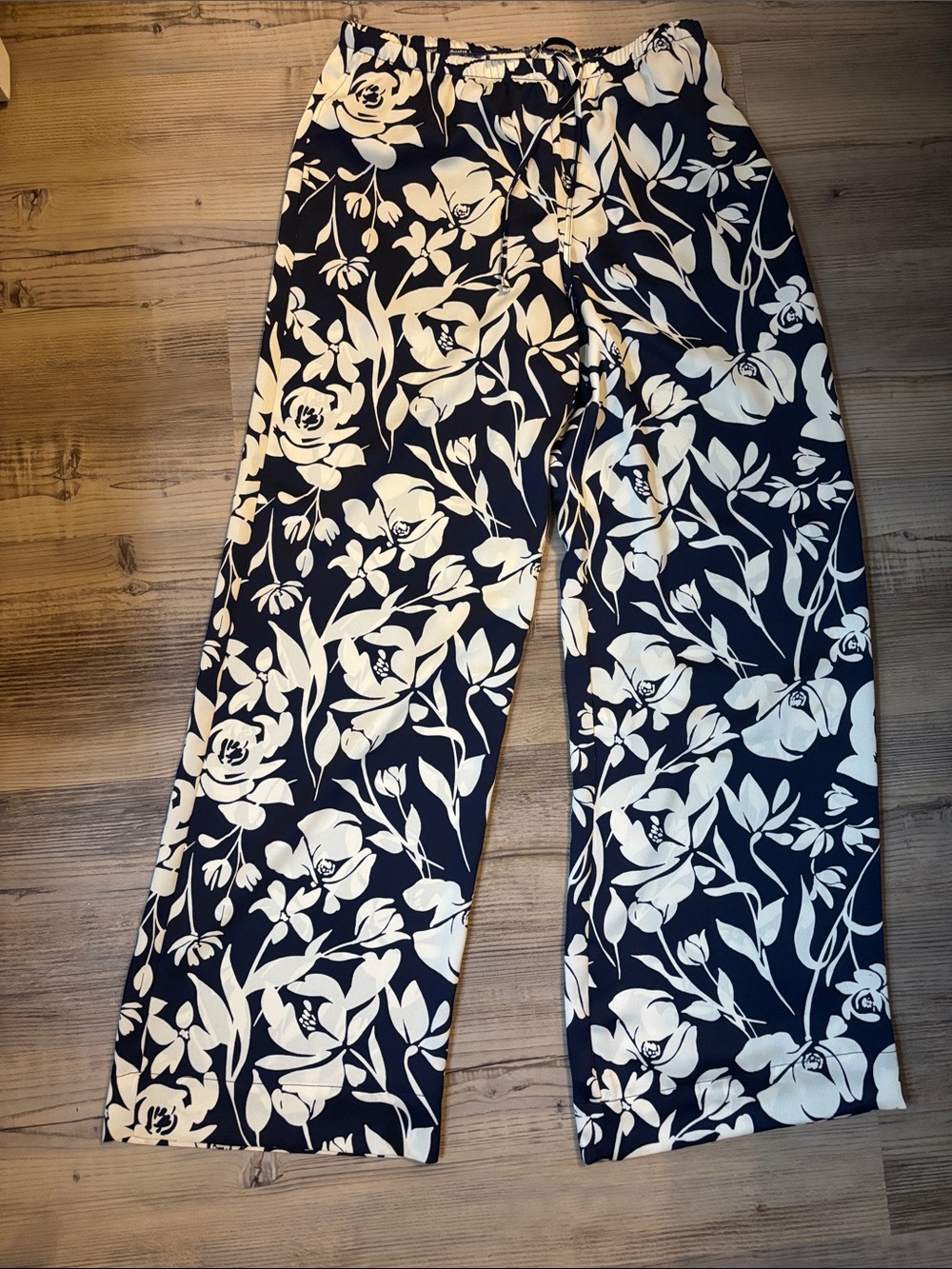 Floral Wide-Leg Pants